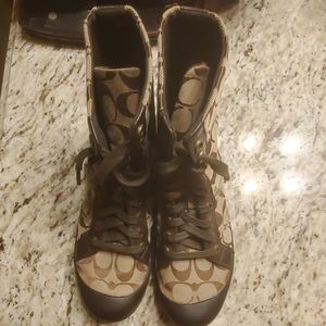 Coach brown boots women 7.5
